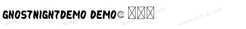 GhostNightDEMO DEMO字体转换
